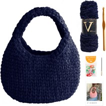 야나 브이 벨벳 에그백 DIY 패키지, 19 네이비, 랜덤발송(단수링), 1세트