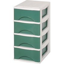 모아시스템즈 포키 4단 서랍장, 다크그린