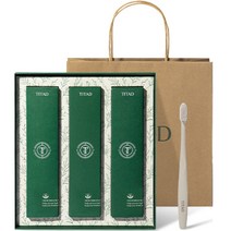 티타드 불소함유 프레시 브레스 플러스 치약 100g x 3p + 칫솔 패키지 + 쇼핑백, 1세트