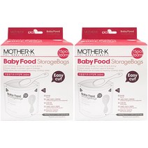 마더케이 이유식 저장팩 260ml, 2개, 75개입