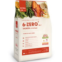 네츄럴랩 강아지 전연령 유기농 70% 6제로 PLUS 01 사료 연어, 1개, 6kg