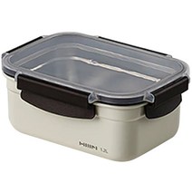 한샘 S O K 프레시 컬러스텐 밀폐용기 1.2L, 1개, 크림
