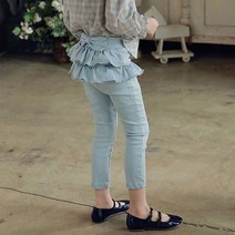 여아용 프릴 스커트 데님 팬츠 CCW1GPT77