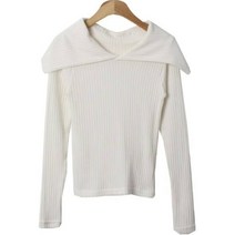 여성용 사메낫 세라 카라 골지 슬림 니트 cpnt4294k2c