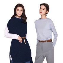 브룬스바자 여성용 니트 베스트 + 티블라우스 세트 JH3S9002W