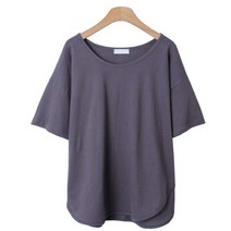 여성용 베큐인 박시 데일리 베이직 반팔티 cpt11871k31