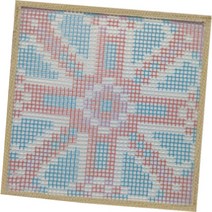 알로데 다용도 러그 발매트 DIY 스킬 자수 세트 30 x 30 cm, DS95, 1세트