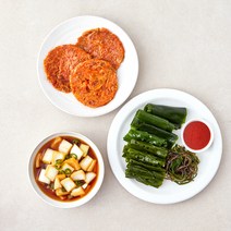 델리코by정미경 바로만든 반찬 해초쌈 165g + 김치전 130g + 양파 앤 청양고추장아찌 200g 세트, 1세트