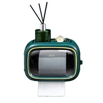 w에이블 무타공 접착식 두루마리 욕실 휴지걸이, 05 다크 그린, 1개