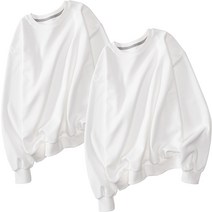 언탭트 빅사이즈 스탠다드 무지 맨투맨 2p