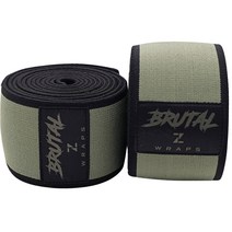 제로투히어로 헬스 파워리프팅 브루탈 무릎보호대 카키, 2개