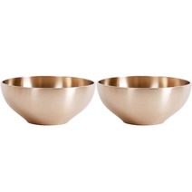 리한 레아 방짜 유기 대접, 골드, 2개