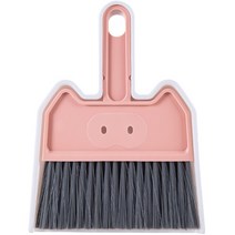 꼬까 다먹는돼지 미니빗자루 쓰레받기 세트 06 분홍, 1세트