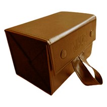 블럭마트 휴대용 안경 선글라스 정리함 4구, 브라운, 1개