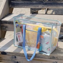 지비비 여성용 투명 멀티 pvc 여행가방