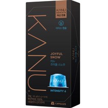 카누 바리스타 머신 전용 캡슐커피 조이풀스노우, 9.5g, 10개, 1개