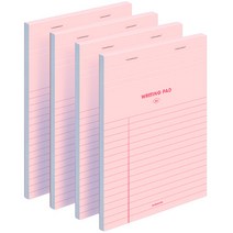 모트모트 라이팅 리갈패드 B6, 핑크, 4개