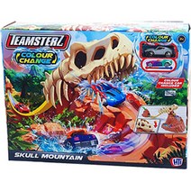 팀스터즈 컬러 체인지 스컬 마운틴 완구 + 다이캐스팅 미니카 랜덤발송 세트, 혼합색상