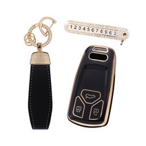 카템 엣지라인 풀커버 키케이스 풀세트, 블랙골드, 아우디 02