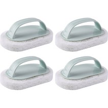 좋은양품 욕실청소 스펀지 브러쉬, 블루, 4개