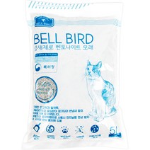 벨버드 더블랙 냄새제로 벤토나이트 모래, 5L, 1개, 무향