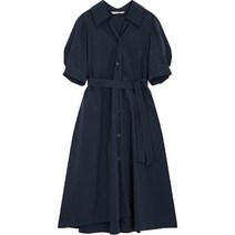 보브 벨티드 퍼프 슬리브 원피스 7153337002