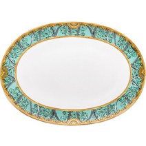 베르사체 LA SCALA DEL PALLAZZO VERDE 플래터 33cm, 혼합색상, 1개