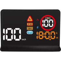 리드아이 자동차 HUD GPS 헤드업 디스플레이 단속카메라 블랙 GI900, 1개