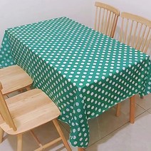 캐치 컬러풀 도트 파티 테이블보, 그린, 137 x 183 cm