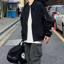 맨즈건 남성용 항공 캐주얼 지퍼 점퍼 00089