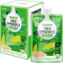 로엘 웰업 하루한끼 식물성 단백질쉐이크 초당옥수수맛 1박스, 40g, 7포