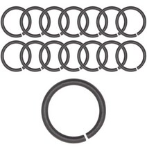 동대문단추왕 컬러 오링 O링 내경 10mm, 15개, 블랙