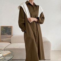 라라온 라이니 루즈핏 셔츠 원피스