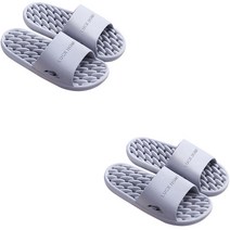 미끄럼 방지 낮은 물빠짐 욕실화 2p, 그레이, 2개