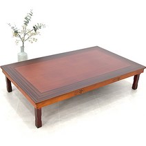 남원은행공방 흑단 4.5자 교자상 135 x 90 x 31 cm + 상커버 세트, 붉은대추색