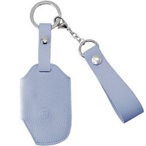 오시에나 스프링 자동차 가죽 케이스 키링 키홀더 기아 F 5버튼, 스카이블루