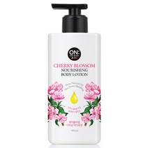 온더바디 체리블라썸 바디로션 꽃 플로럴향, 400ml, 1개