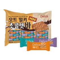 델리스 오트 밀키 초콜렛 바 미니, 600g, 1개