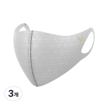 베르사체1969 플리토 브이핏 마스크 클라우드 S, 1개입, 3개, 클라우드 화이트