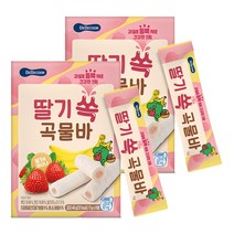 베베쿡 딸기 쏙 곡물바, 딸기맛, 2개