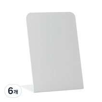 메탈 자석 아트판 디스플레이, 화이트, 6개