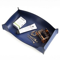 엣지레더 가죽 트레이, DEEPBLUE