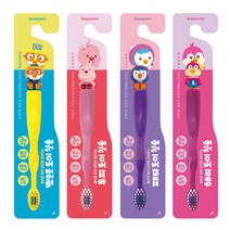 뽀로로 토이 유아 칫솔 4종 세트, 뽀로로, 패티, 루피, 해리, 1세트, 1개