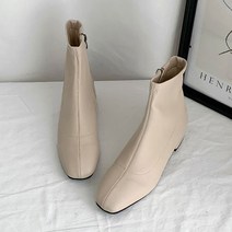 메리엘 스퀘어토 스티치 라인 앵클부츠