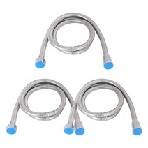 MAME 메탈 샤워호스 1.2m, 3개, 실버