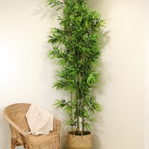 인조 대나무 인테리어 파티션 조경 조화식물 분리형 고급 대나무 청죽 200cm, 3개