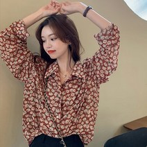 루나걸 미네 플라워 블라우스