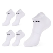 휠라골프 시그니처 더블쿠션 앵클 삭스 5켤레 세트, 화이트