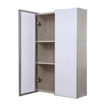 기프트캔 헤어 라인 화이트 욕실장, 혼합 색상, 1개