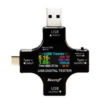 비잽 타입C USB 3.0 전압 전류 컬러 테스터기, 1개
